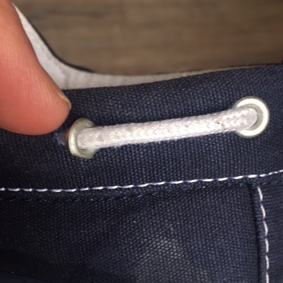 Gymboree Navy Child Deck Shoes Sz 13 - Picture 4 of 5